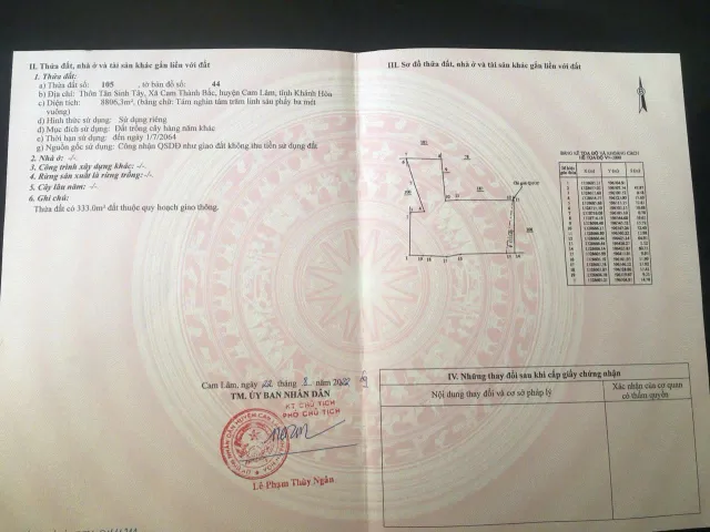 600 TRIỆU.SÀO -- FULL XOÀI  -- 8806 M2 -- CAM THÀNH BẮC