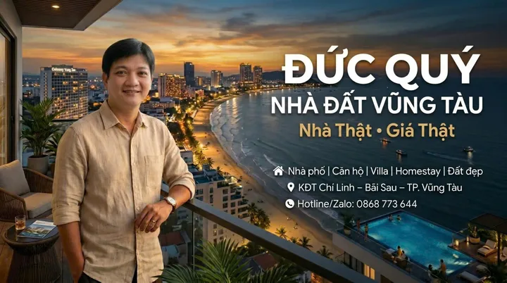 CHO THUÊ BIỆT THỰ 1 TRỆT 2 LẦU KHU ĐÔ THỊ CHÍ LINH – VŨNG TÀU - GIÁ 30 TRIỆU/1 THÁNG