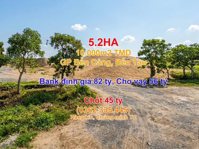 [D2535K*] TÌM ĐÂU RA CĂN THỨ 2? 5.2HA MẶT TIỀN QL91B CẦN THƠ, GIÁ 4X TỶ