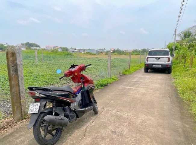 Đất Thổ 136,7m2 Mặt tiền (Đan 5m) đường Xóm Cầu Cau, ngay TT Xã Long Cang, Tây Ninh, cách 300m đường ĐT16