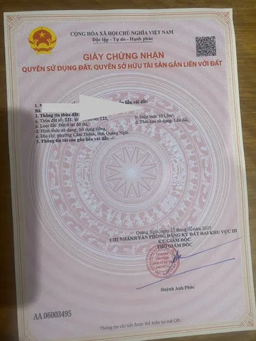 Cần bán lô đất phường Cẩm Thành , diện tích 103,3 m2 giá 980 triệu