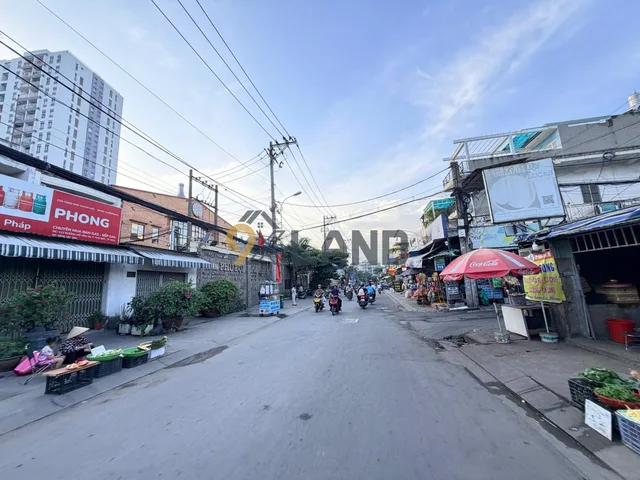 1042 - CHỈ 57 TRIỆU/M2 LÔ ĐẤT 2 MẶT TIỀN TRUỚC SAU - NGAY CHỢ - RA ĐẶNG VĂN BI- VÕ VĂN NGÂN CHỈ 300M- 5 PHÚT RA GA METRO - NGANG 9M
