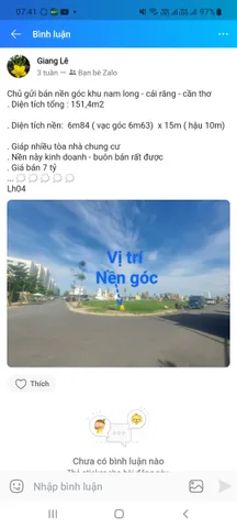Bán nền góc khu dân cư nam long 2