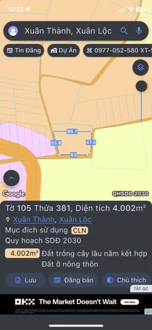 Chủ gửi bán 4000m2 sổ sẵn công chứng.