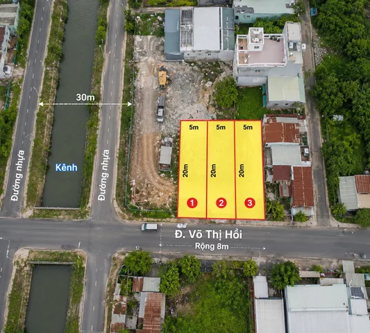BÁN 3 LÔ LIỀN KỀ MẶT TIỀN VÕ THỊ HỒI