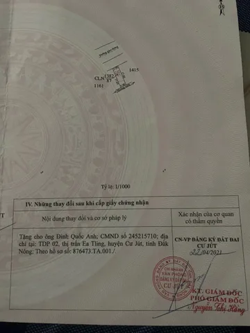 Đất gần quảng trường cujut, cách trung tâm hành chính chỉ 300m. Gần các tiện ích lân cận