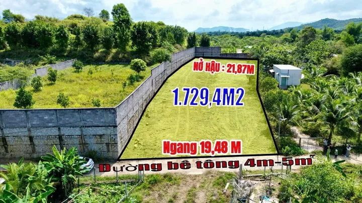 Bán lố đất diên đồng 1729,4m2  TL mạnh giá 2 tỷ6 co 200( cư )