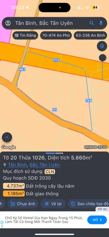 Chính chủ cần bán hơn 5 sào đất tân bình
