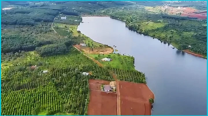 Đất đẹp view hồ sinh thái 50ha cực mát và đẹp! 750 triệu/1040,7m2 (2 sổ) có 120m2 tc. 0919 830 ***