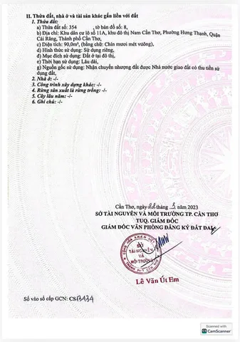 🏡🏡🏡BÁN NỀN KHU  CÔNG AN ĐƯỜNG SỐ 8 - P. HƯNG PHÚ - TP. CẦN THƠ