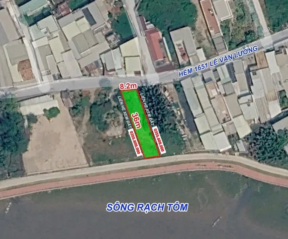 Bán Đất 269.5m2 có sẵn 135.9 m2 thổ cư giá 6.7 tỷ tại Xã Nhơn Đức Huyện Nhà Bè TP. Hồ Chí Minh
