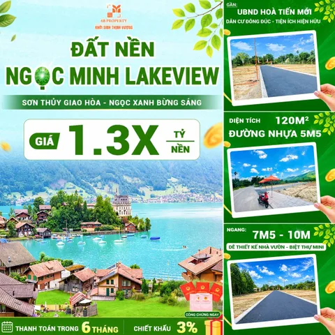 CHỈ TỪ 1 TỶ 3XX – SỞ HỮU NGAY ĐẤT ĐẸP HÒA TIẾN