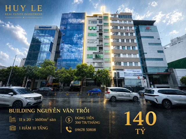 Bán Building Mặt Tiền 307b Nguyễn Văn Trỗi [11 x 20m - 1 hầm 10 tầng]