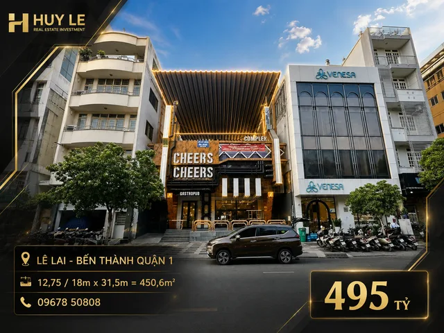 Bán 450m2 Đất xây khách sạn Bến Thành , Quận 1, mặt tiền 138 Lê Lai