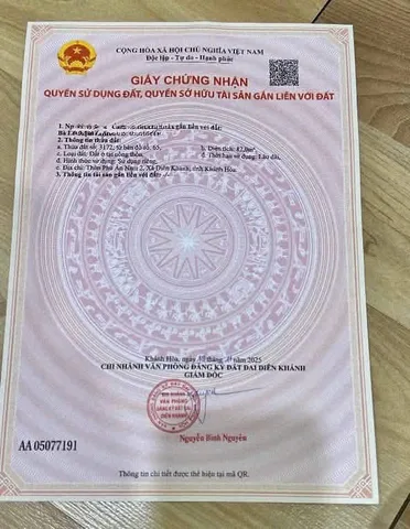 ĐẤT DIÊN AN GẦN KĐT PHÚ ÂN NAM - ĐƯỜNG Ô TÔ THÔNG - GIÁ 1TY750