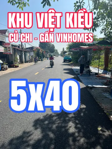 🛑BÁN 3 LÔ NỀN KHU VIỆT KIỀU CỦ CHI GẦN VINHOMES HÓC MÔN