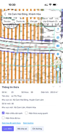 Đất thổ cư Cam Hải Đông Cam Lâm