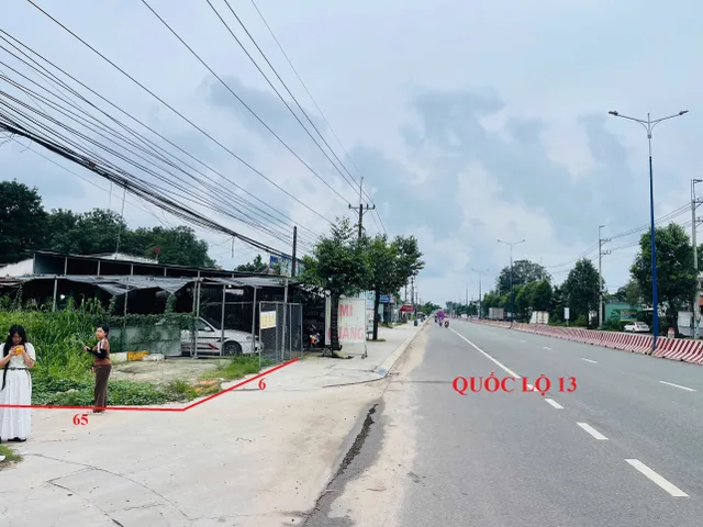Lô góc siêu víp 420m2. Mặt tiền quốc lộ 13. Kinh doanh sầm uất. Đất ngay Tượng Đại Chiến Thắng Bàu Bàng - Bình Dương