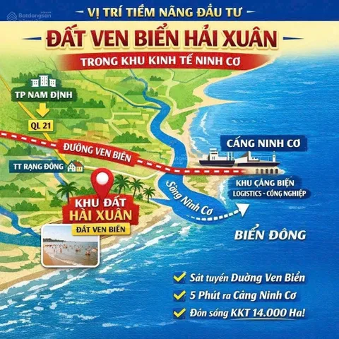🌊🏝️ SIÊU PHẨM ĐẤT NỀN VEN BIỂN – ĐÓN SÓNG KHU KINH TẾ NINH CƠ 🏝️🌊