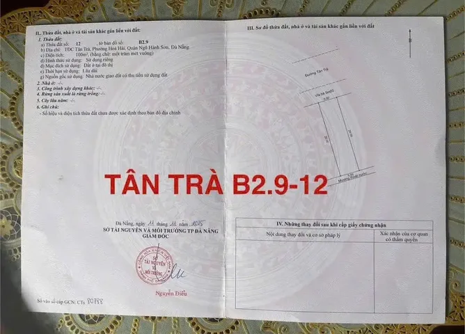 📌📌📌LÀM VIỆC TRỰC TIẾP GIÁ TỐT !!! BÁN LÔ ĐẤT BIỂN MẶT TIỀN TÂN TRÀ
