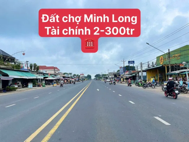 Đất trung tâm giá rẻ cách chợ Minh Long 200m