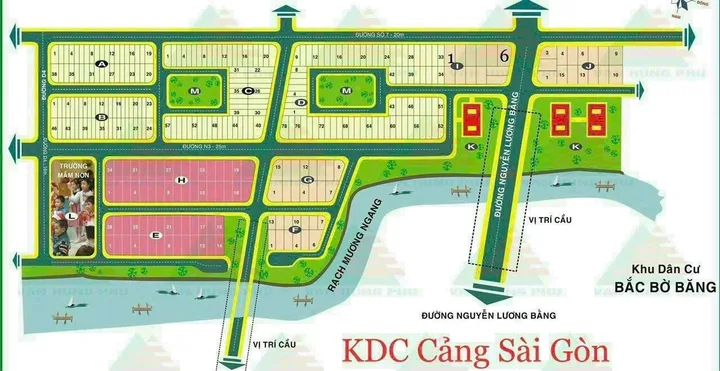 Bán đấ Kdc cảng Sài Gòn nhà bè