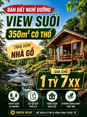 🔥 CẮT LỖ – CHỈ DUY NHẤT 1 LÔ VIEW SUỐI ĐẸP TẠI PHƯỜNG 2, BẢO LỘC 🔥
