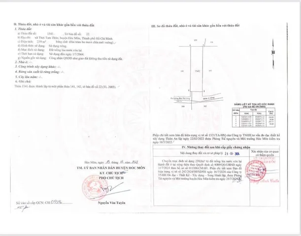 Bán đất hẻm đường Bùi Thị Lùng diện tích 239m2 giá chỉ 23.43 triệu/m2