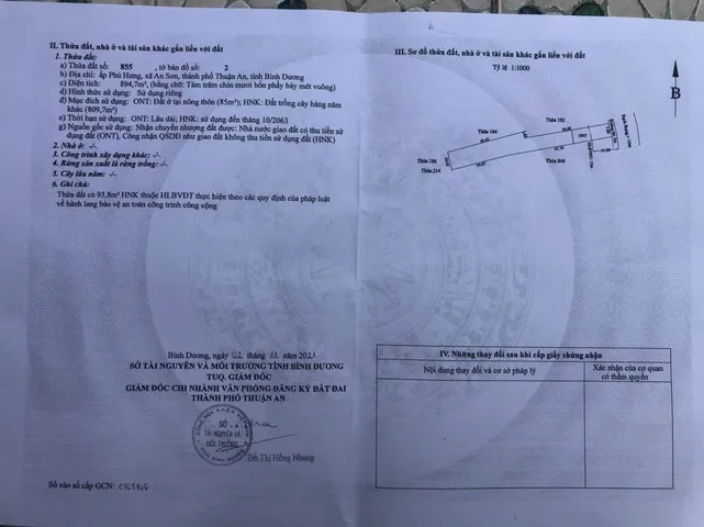 Bán đất vườn có thổ cư  895m2 wiew kênh giá chỉ 6.71 triệu/m2