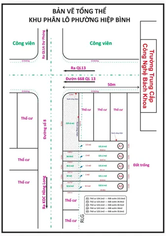 🔥[ LÔ A1 ] - GIẢM 1,2 TỶ - CÒN 10,3 TỶ 
 MỞ BÁN 5 LÔ F0 MẶT TIỀN ĐƯỜNG SỐ 8 – HIỆP BÌNH PHƯỚC, TP. THỦ ĐỨC
💥 LÔ A1 – 337M² • NGANG 26M • CHỈ 11,5 TỶ
