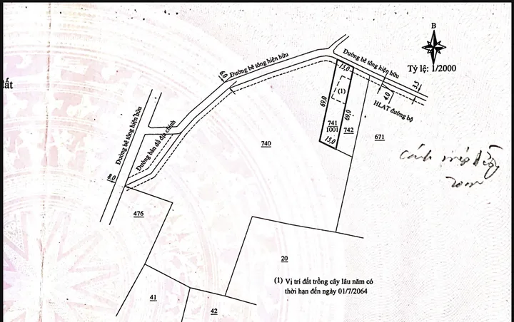 2,2tỷ TL 1001m2(200m2 TC) Lh 0938609098