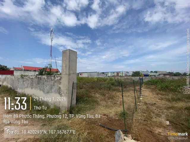 CẦN BÁN GẤP ĐẤT NỀN 500m² – PHƯỜNG PHƯỚC THẮNG (P.12 CŨ), TP. HỒ CHÍ MINH (VŨNG TÀU CŨ)