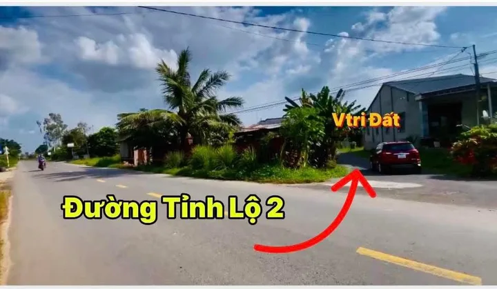 Bán 200m2 đất đường tỉnh lộ 2 làm kho, nhà trọ, nhà liền kề, nhà vườn sổ hồng trảng bàng