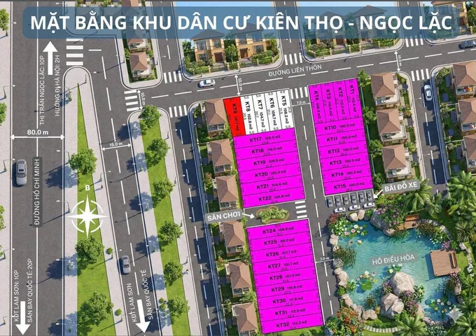 Bán Đất 108m2 có sẵn 108 m2 thổ cư giá 400 triệu tại Đường Hồ Chí Minh Xã Kiên Thọ Huyện Ngọc Lặc Thanh Hóa