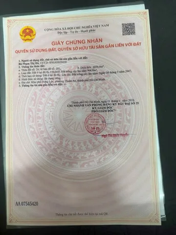 Bán Đất 1056m2 có sẵn 150 m2 thổ cư giá 10.56 tỷ tại Phường Hưng Định Thị xã Thuận An Bình Dương