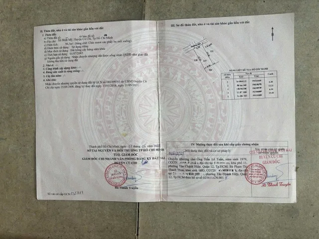Bán đất vườn hẻm Huỳnh Thị Dần , xã Bình Mỹ dt 96m2 tặng nhà vách tôn giá 1,1 tỷ