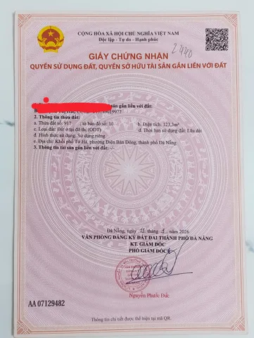 Bán Đất 123.3m2 có sẵn 123.3 m2 thổ cư giá 2.55 tỷ tại Đường Phạm Như Xương Phường Điện Ngọc Thị xã Điện Bàn Quảng Nam