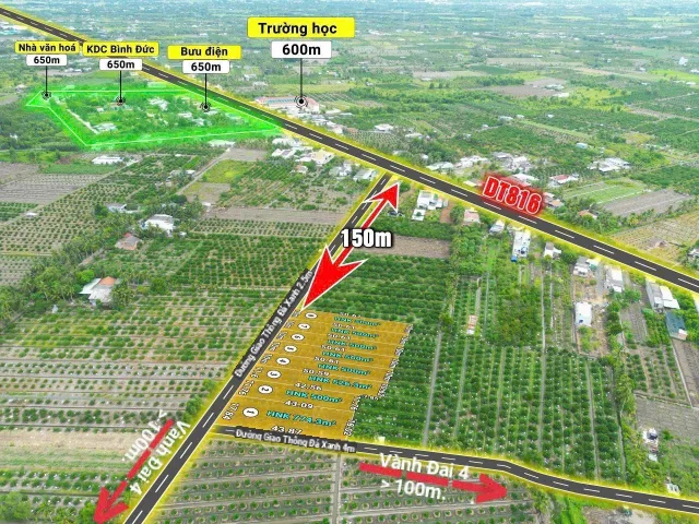 Bán Đất 500m2 giá 700 triệu tại Xã Bình Đức Huyện Bến Lức Long An