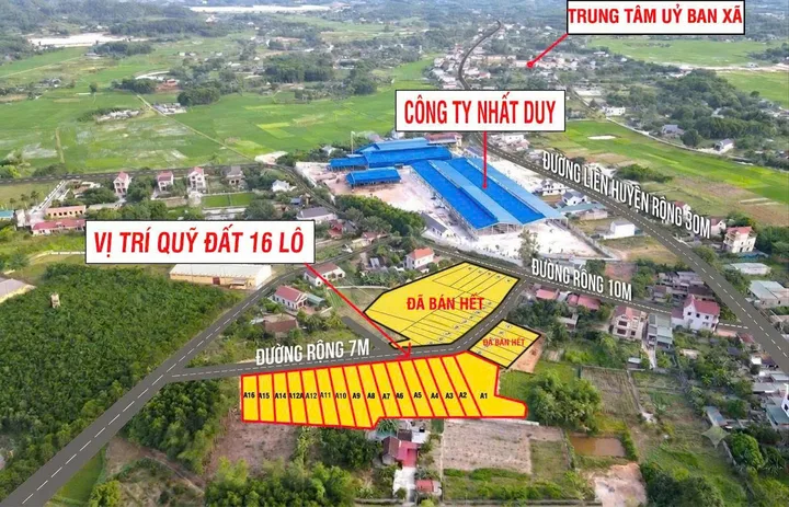 Bán Đất 207m2 có sẵn 125 m2 thổ cư giá 385 triệu tại Xã Hợp Tiến Huyện Triệu Sơn Thanh Hóa