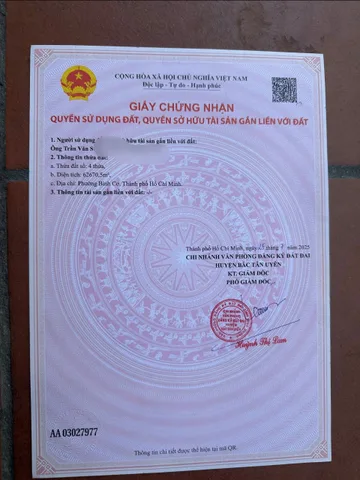 Đất Vị Trí Đẹp Giá F0 CẦN BÁN Nhanh LÔ ĐẤT Phường Bình Cơ, HCM