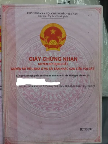Bán Đất 244m2 có sẵn 103 m2 thổ cư giá 2 tỷ tại 2 xẹc đường Nguyễn Thị Đặng - gân văn phòng ấp 7 cũ,  Xã Phú Hòa Đông (mới), tân thạnh đông (cũ)TP. Hồ Chí Minh