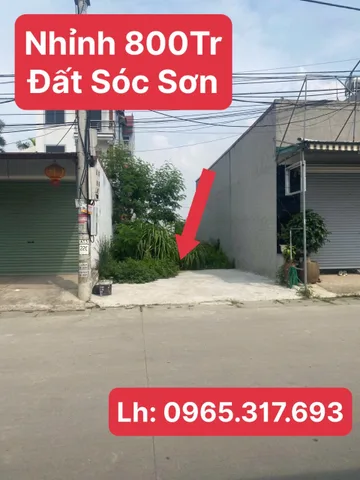 CHỦ NHÀ CẦN TIỀN BÁN RẺ HƠN 100TR LÔ ĐẤT SÓC SƠN
Diện tích 100m2, mặt tiền 5,5m
Đất trung tâm, gần trường học, gần chợ ,cách trục chính 500m. Sổ đỏ chính chủ, pháp lý rõ ràng 
Vì đang cần bán gấp trong tuần này .Ưu tiên khách thiện chí, giá cả thương l