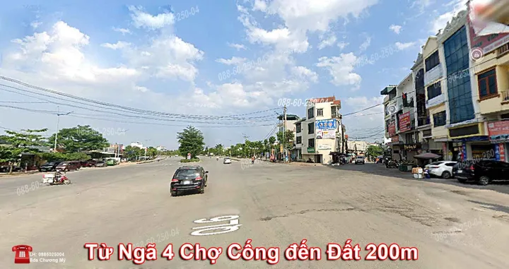 Đất Chương Mỹ, Lô đất 80m² full thổ cư nhà dân cắt bán, tại Cao Sơn, Tiên Phương, Chương Mỹ, Hà Nội. Đường trục chính kinh doanh