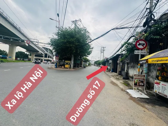 Bán Đất 1048m2 có sẵn 950 m2 thổ cư giá 110 tỷ tại Đường số 17 Phường Linh Xuân(Linh Trung cũ)ngay Ga metro Suối tiên