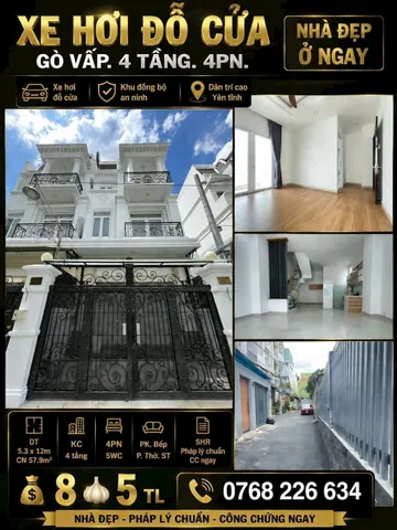 Bán Nhà riêng 58m2 có sẵn 58 m2 thổ cư giá 8.5 tỷ tại Đường Quang Trung Phường 11 Quận Gò Vấp TP. Hồ Chí Minh