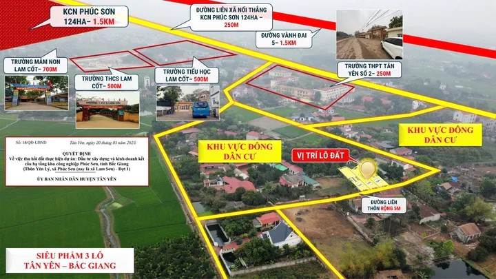 ĐẤT GẦN KCN PHÚC SƠN – GIÁ CHỈ 560 TRIỆU