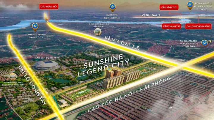 🔥 SUNSHINE LEGEND CITY – SIÊU PHẨM 54HA GIỮA 2 VÀNH ĐAI, CHỦ ĐẦU TƯ CHI ĐẬM QUÀ TẶNG TỚI 1,5 TỶ! 🔥