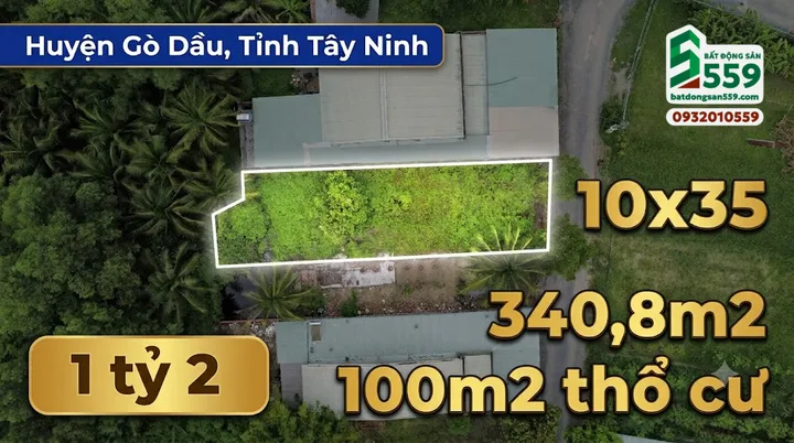 Chính chủ cần bán đất có thổ cư tại Ấp Cây Xoài, Xã Thanh Phước, Huyện Gò Dầu, Tỉnh Tây Ninh (Phường Gò Dầu, Tây Ninh mới)