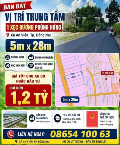 ĐẤT VÀNG KCN GIANG ĐIỀN - SỔ RIÊNG FULL THỔ CƯ