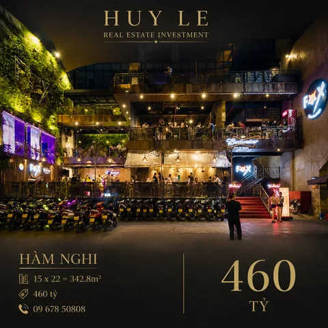 Bán nhà Mặt Tiền Hàm Nghi Quận 1* 343m2 ngang 22,6m